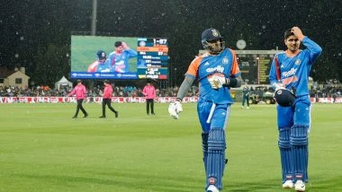 India vs Australia 1st T20I 2025 Washed Out Due to Persistent Rain in Canberra; Umpires Decide to Call-Off Play Due to Poor Weather India vs Australia 1st T20I 2025 Washed Out Due to Persistent Rain in Canberra; Umpires Decide to Call-Off Play Due to Poor Weather